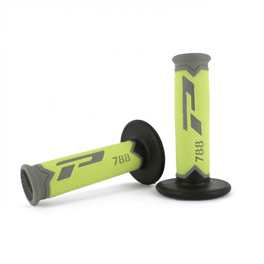Product Image for Progrip 788 No Waffle Extra Slim Gummihandtag Neongul Grå
