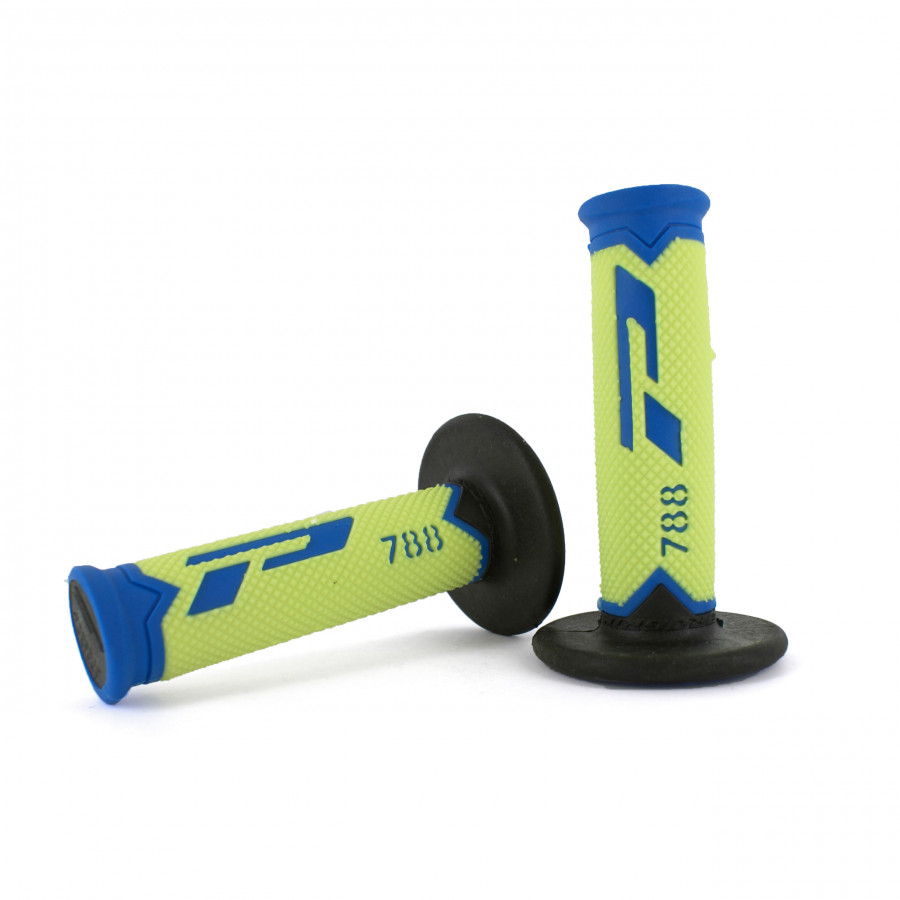 Product Image for Progrip 788 No Waffle Extra Slim Gummihandtag Neongul Blå