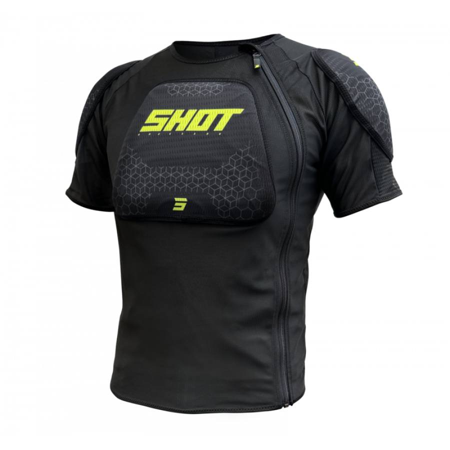 Product Image for Shot Airlight Skyddsväst Svart Neongul Barn