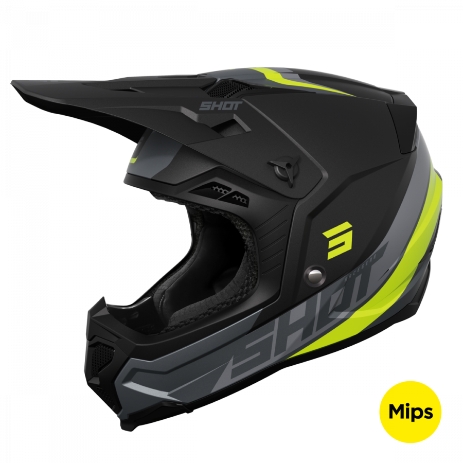 Product Image for Shot Core Custom Crosshjälm Neongul Matt