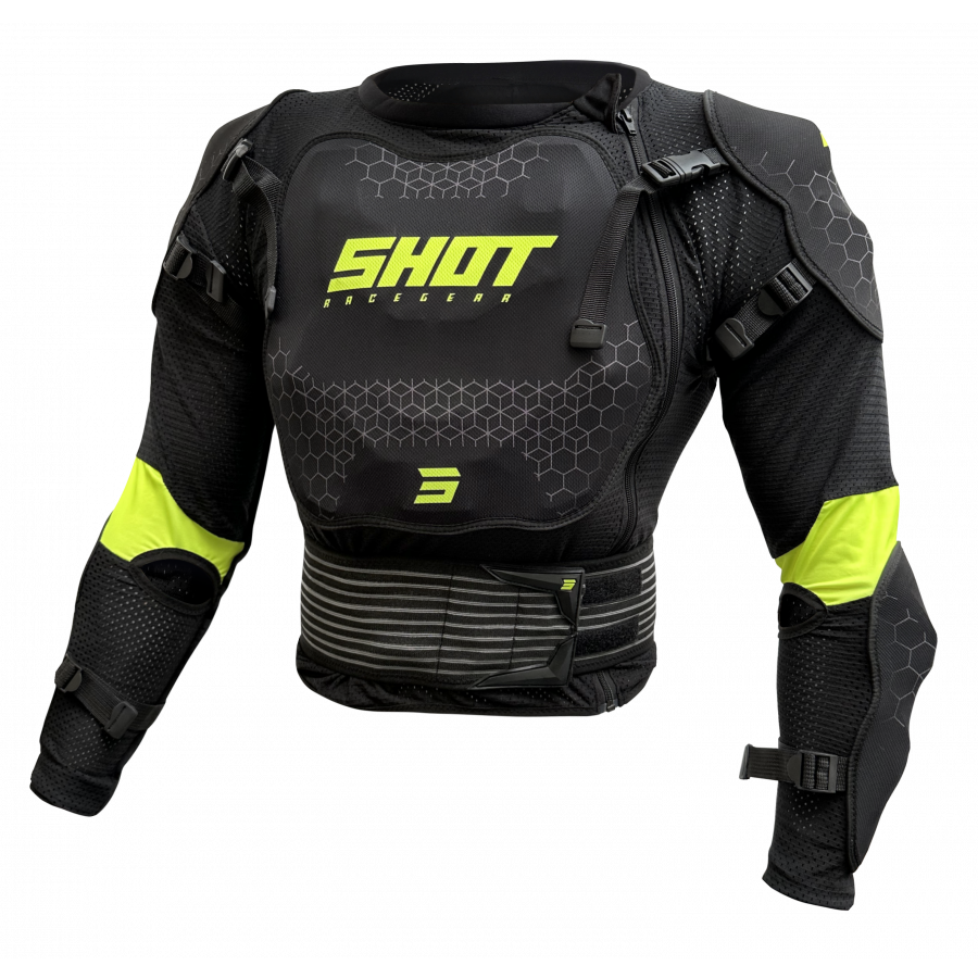 Product Image for Shot Optimal 2.0 Skyddsjacka Svart Neongul