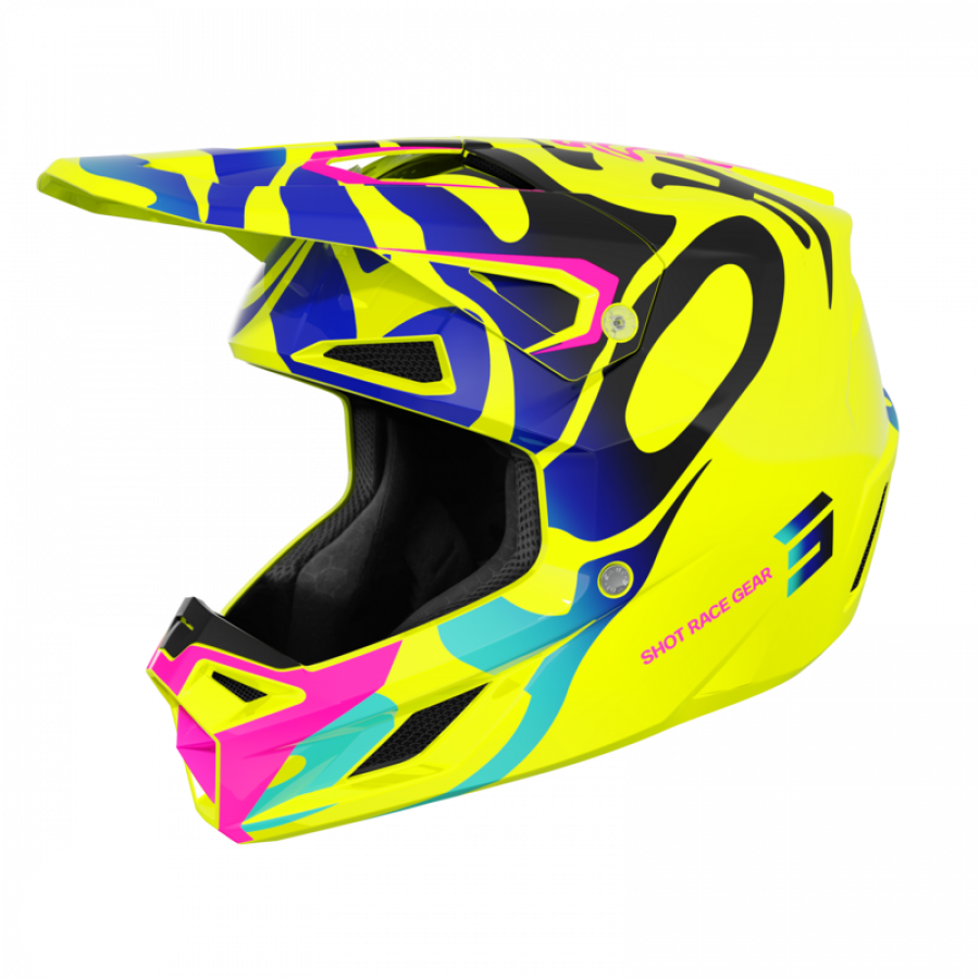 Product Image for Shot Speed Ghost Crosshjälm Neongul Barn