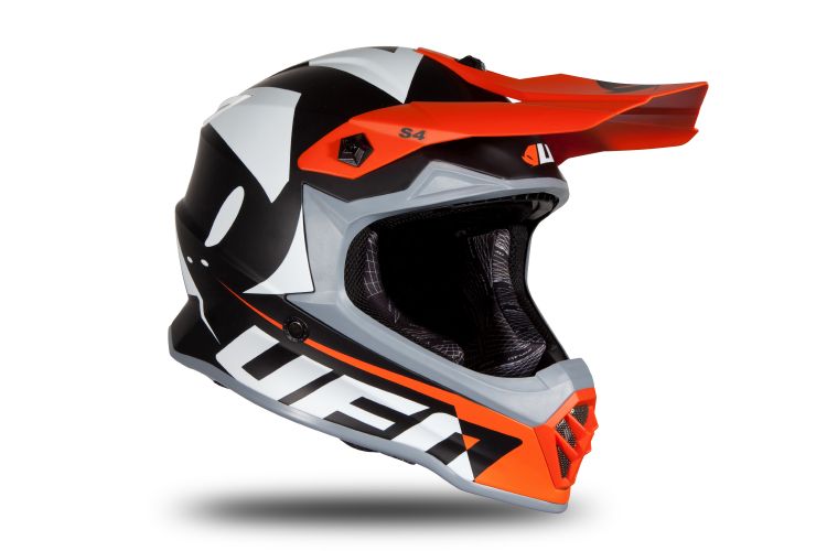 Product Image for UFO Crosshjälm Orange Svart Matt Barn