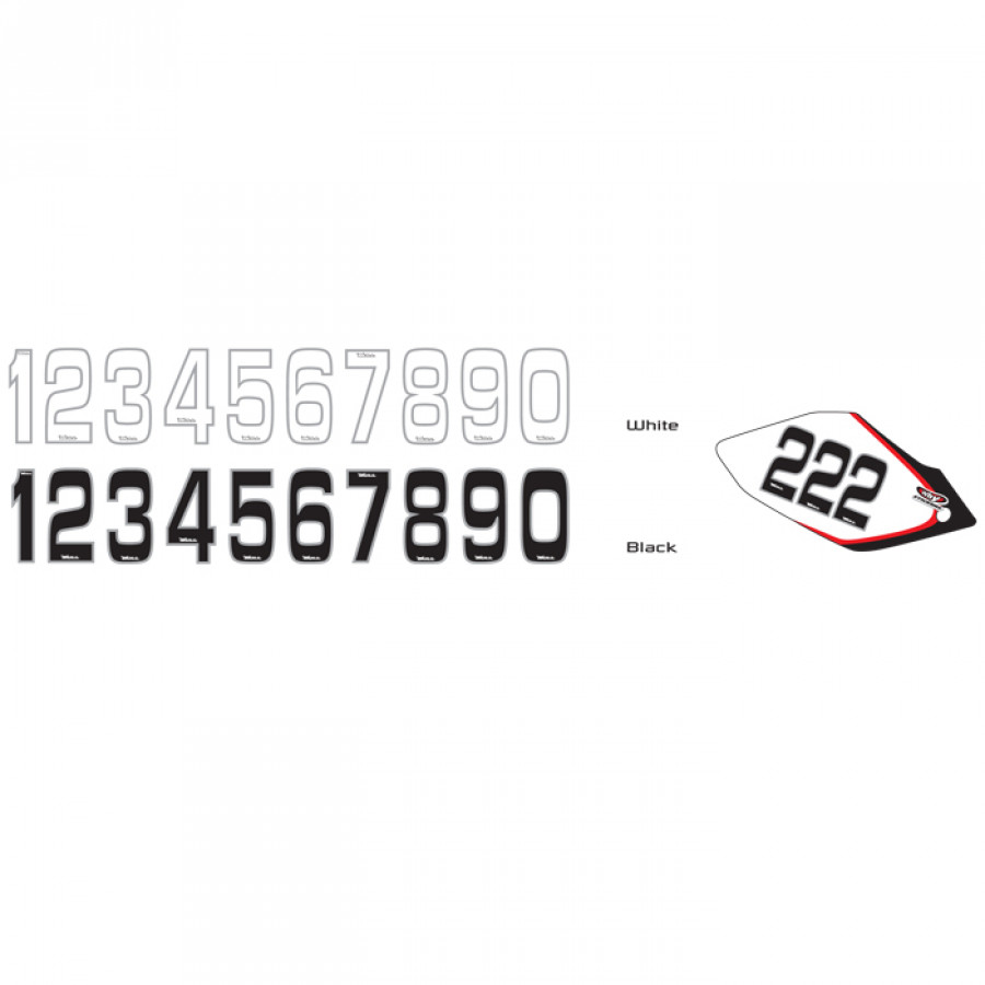 Product Image for Why Stickers Siffror Små 10St 145 * 7 Cm Vit 5