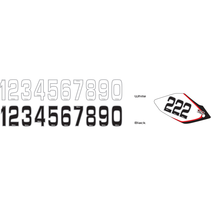 Product Image for Why Stickers Siffror Små 10St 145 * 7 Cm Vit 8