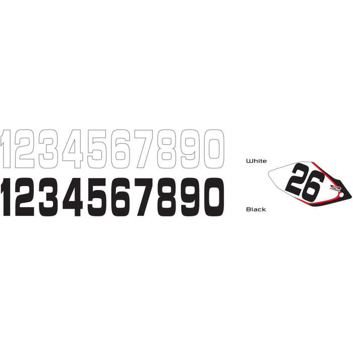 Product Image for Why Stickers Siffror Stora 10St 20*11Cm Svart 4