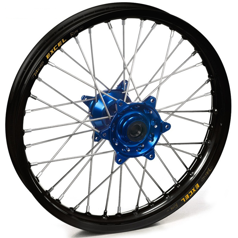 Product Image for Haan Wheels Komplett hjul 16" Bak, Svart Fälg Blått Nav