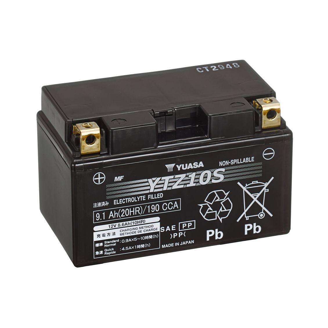 Product Image for Yuasa YTZ10S AGM MC-batteri