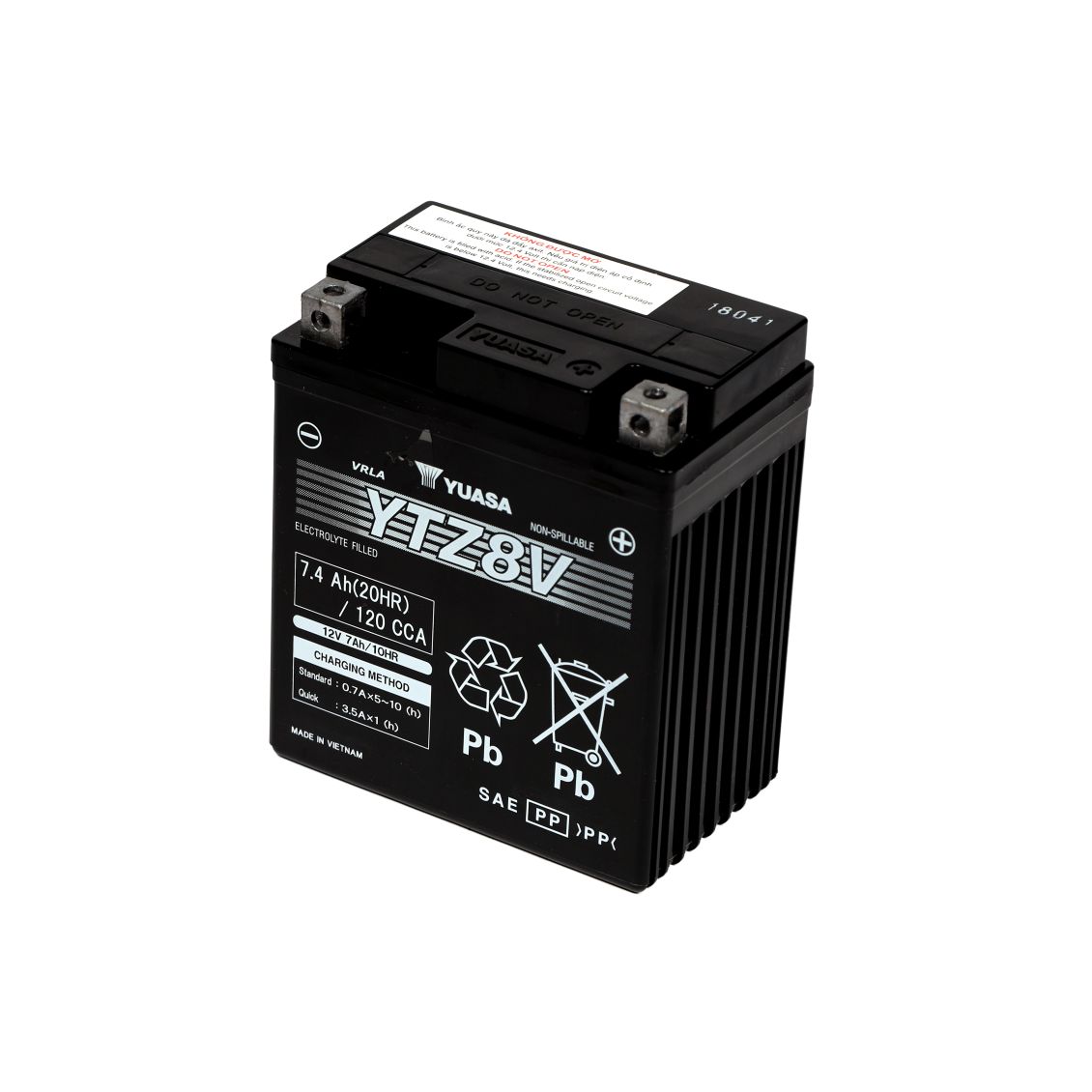 Product Image for YUASA YTZ8V AGM MC-batteri
