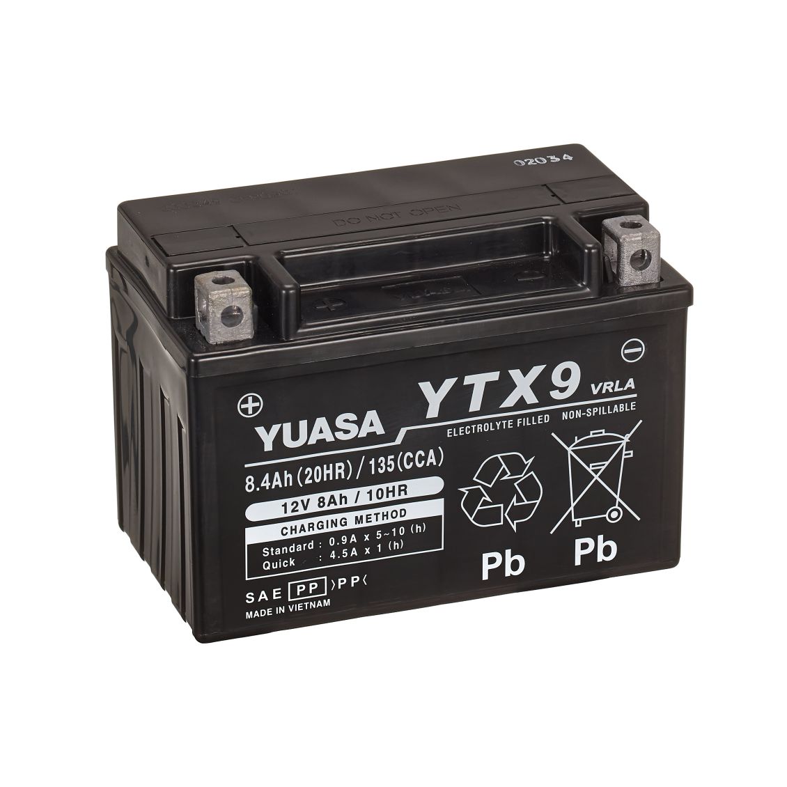 Product Image for Yuasa YTX9 AGM MC-batteri